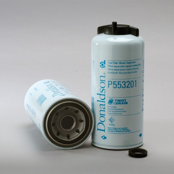 Fuel Filter, Water Separator Spin-On Twist&Drain, P553201